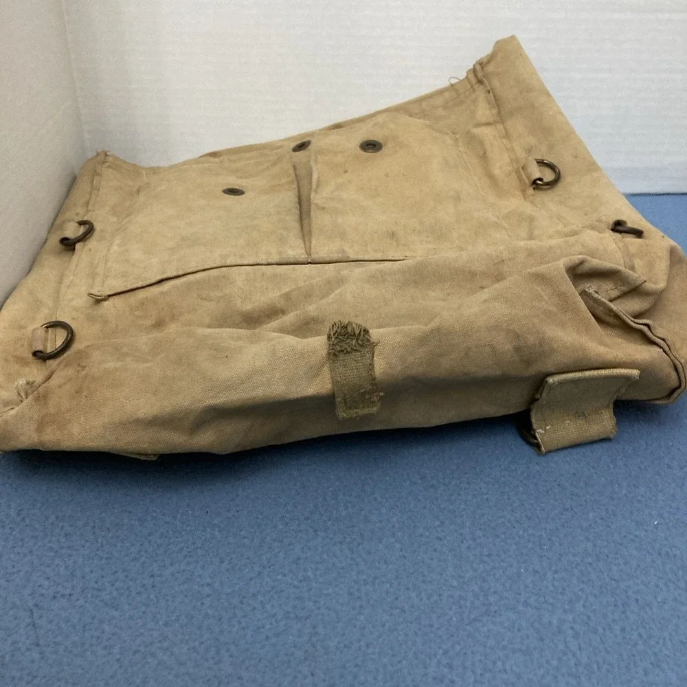 VTG Boy Scouts Khaki Canvas 1950/60's Era Distressed Backpack/Haversack